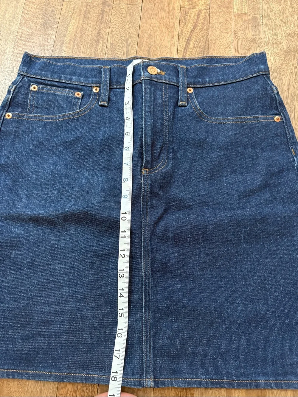 JCrew Dark Blue Denim Mini Skirt